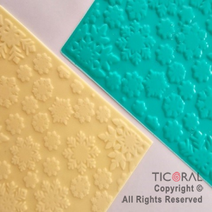 PLACA TEXTURIZADORA COPO DE NIEVE 15 X 10.5 CM x 1